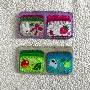 cutesy purple wallet